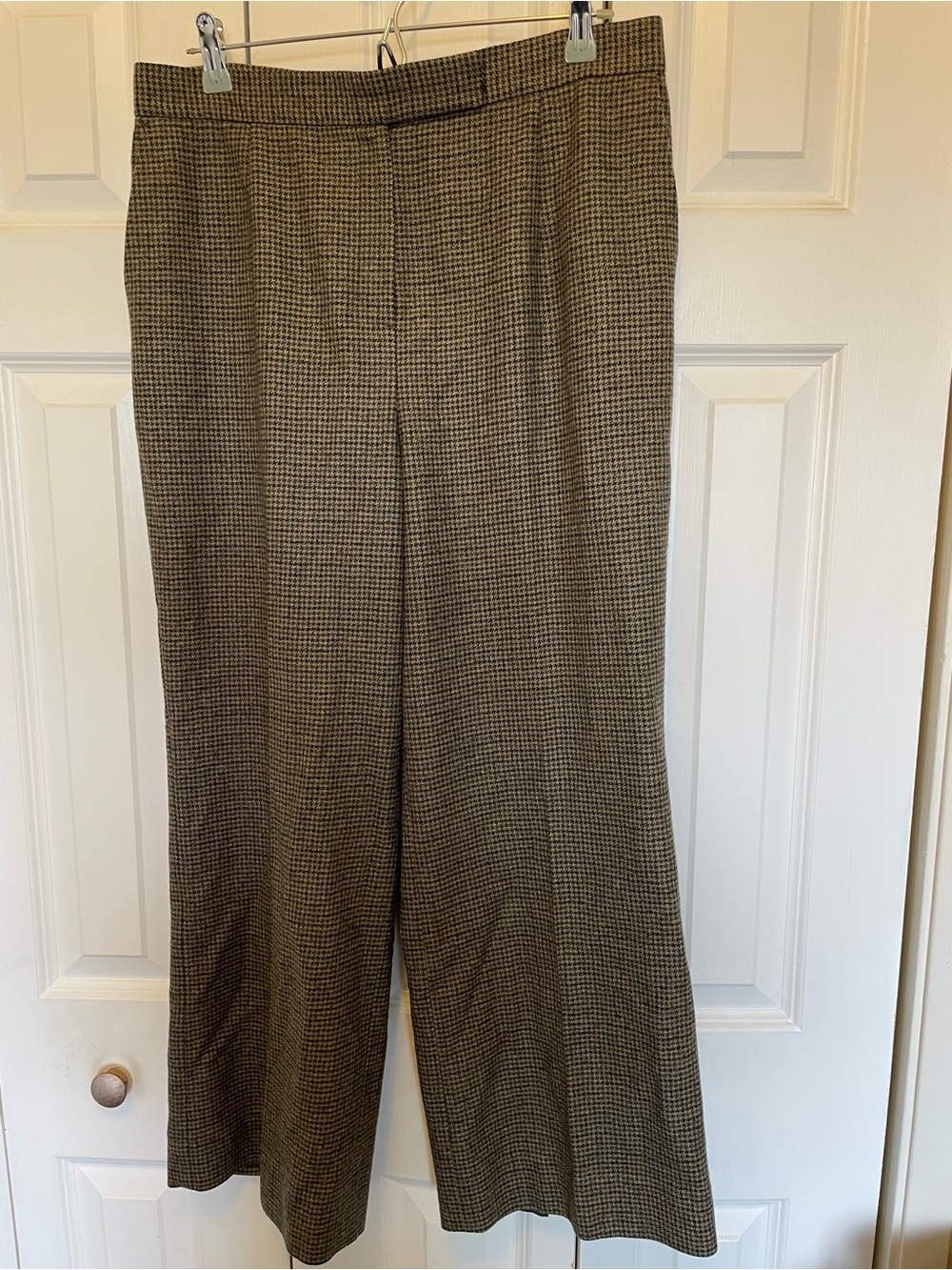 Talbots Women’s Brown Houndstooth Lined Dress Pants- Sz 14
